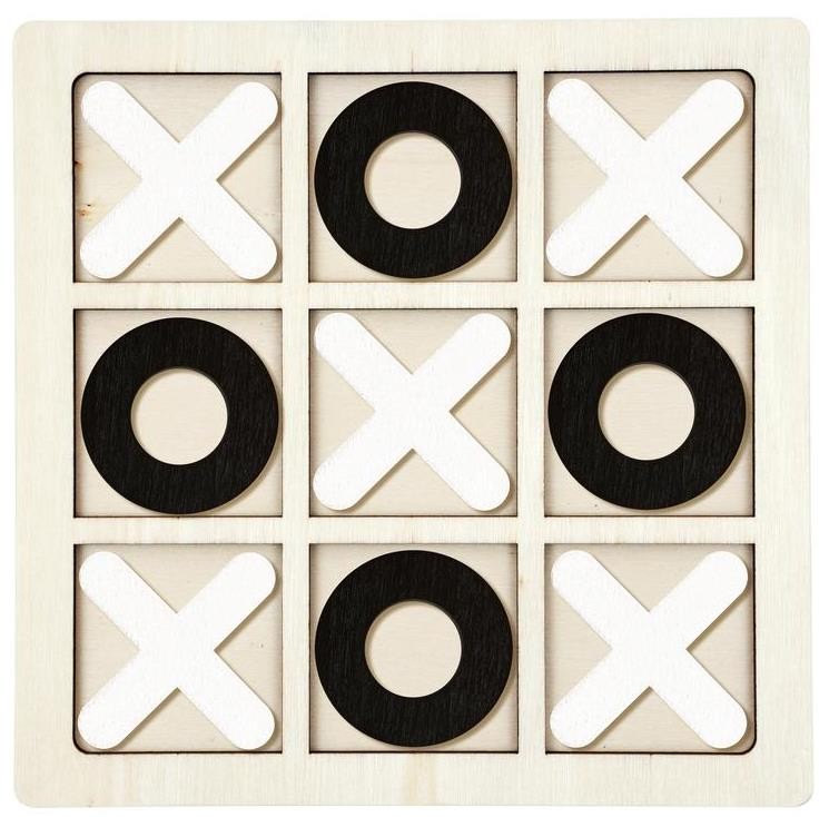 PUZZLE TIC TAC TOC XO EN BOIS