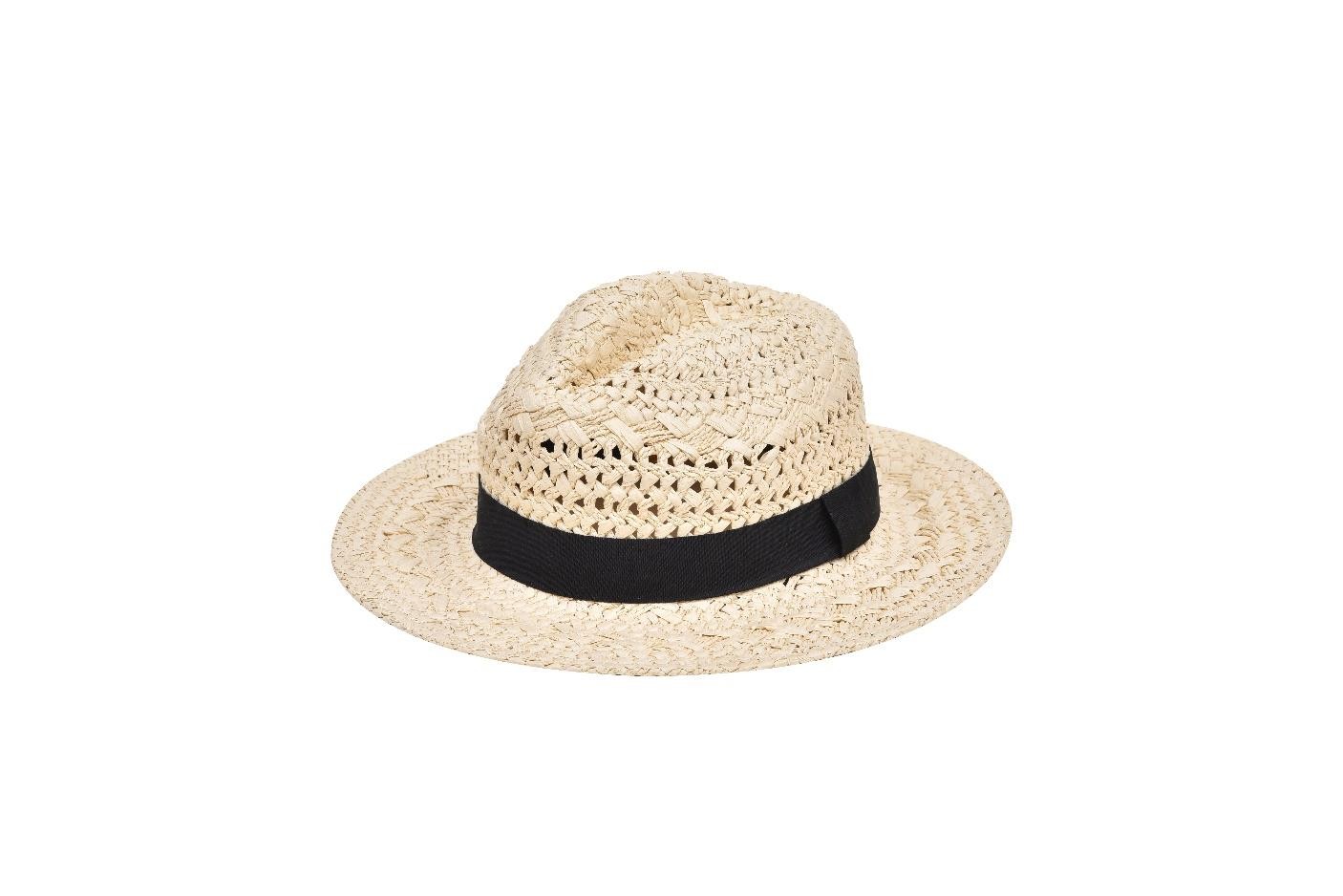 Chapeau en paille tressé Deluxe