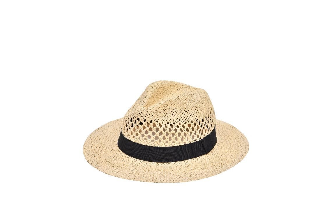 Chapeau en paille de luxe perforé
