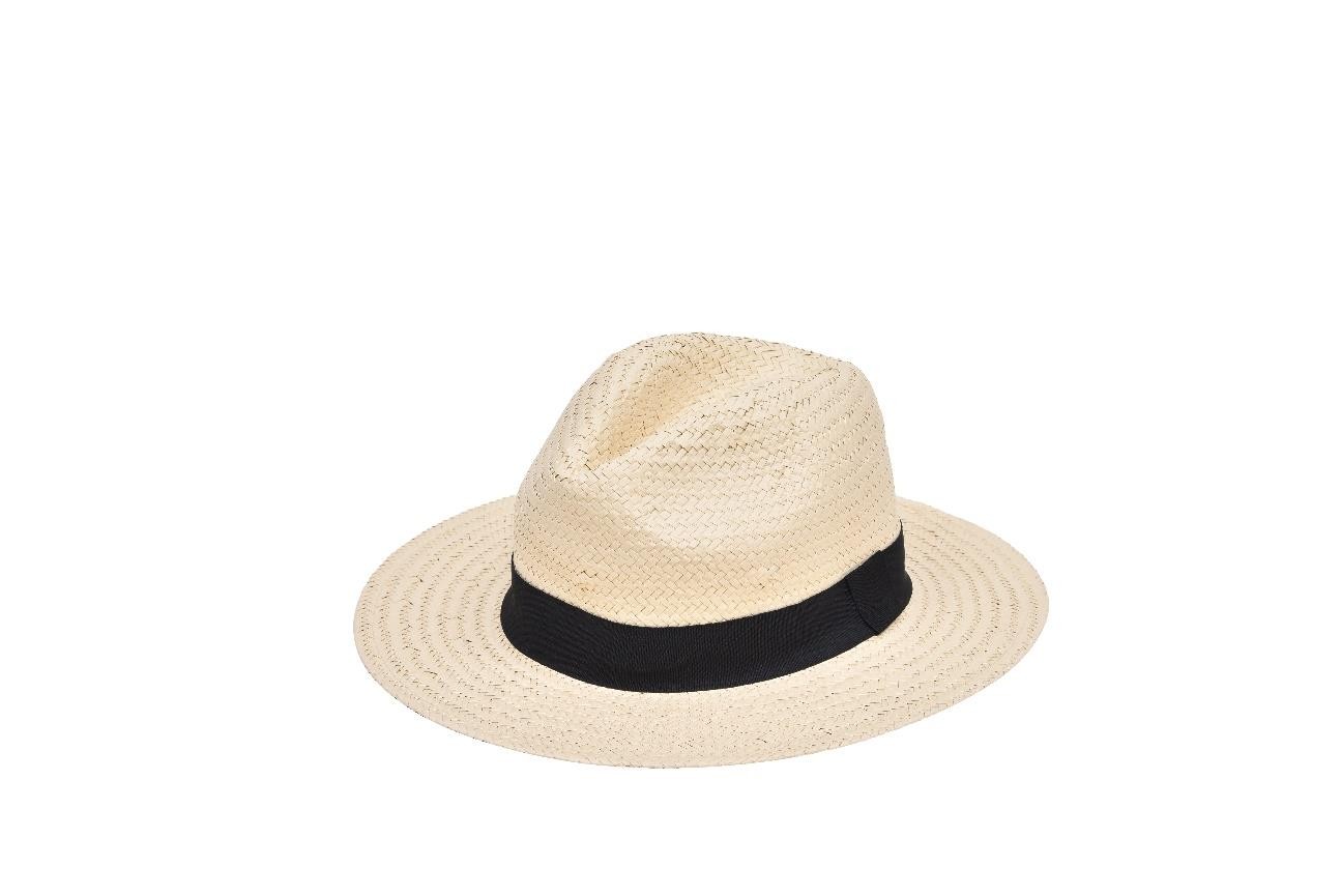 Chapeau en paille de luxe beige souple