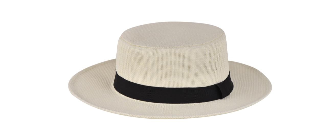 CHAPEAU PANAMA BLANC FEMME