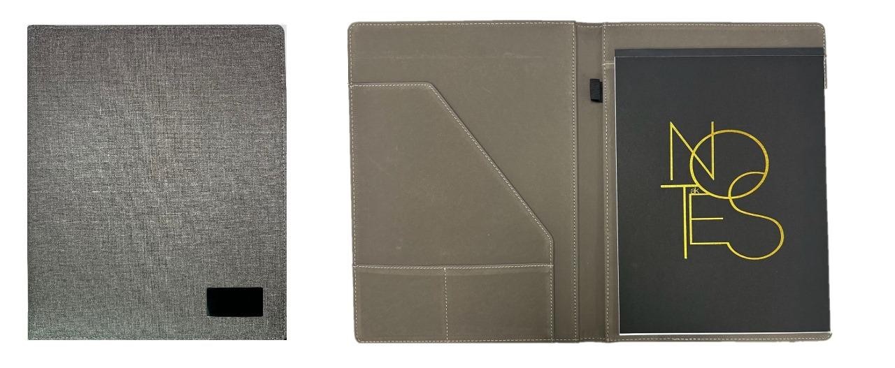 Porte document grimaldi A4 gris