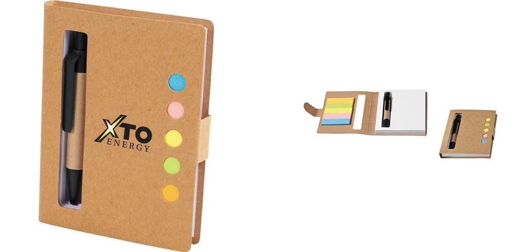 CARNET ECO POST-IT AVEC STYLO 10X8CM