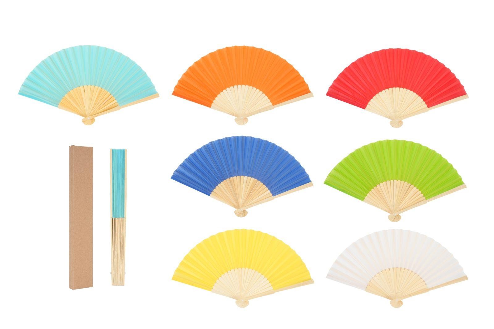 EVENTAIL PLIABLE EN BOIS AVEC ÉTUI EN CRAFT