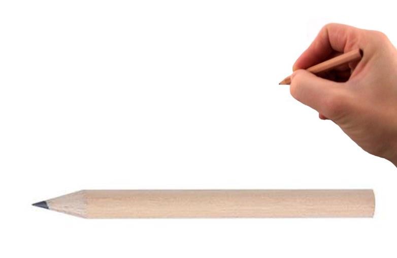 Mini Crayon à papier bois naturel