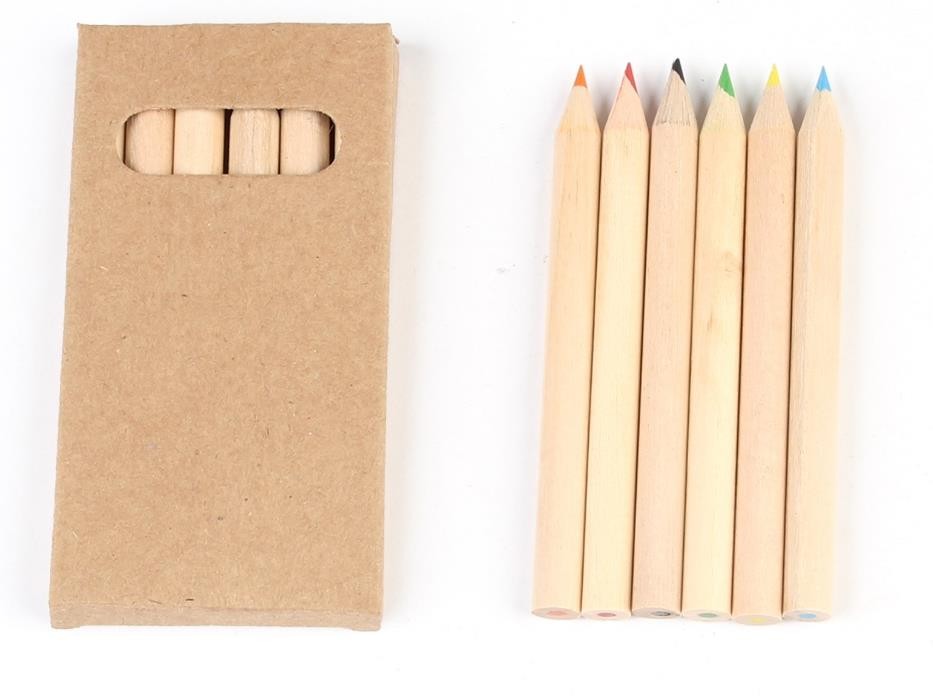 Crayon de couleurs MINI recyclé 6pcs