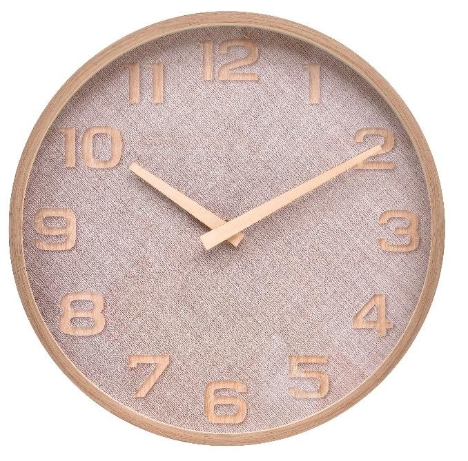 Montre murale en bois MARRON/Beige 27cm