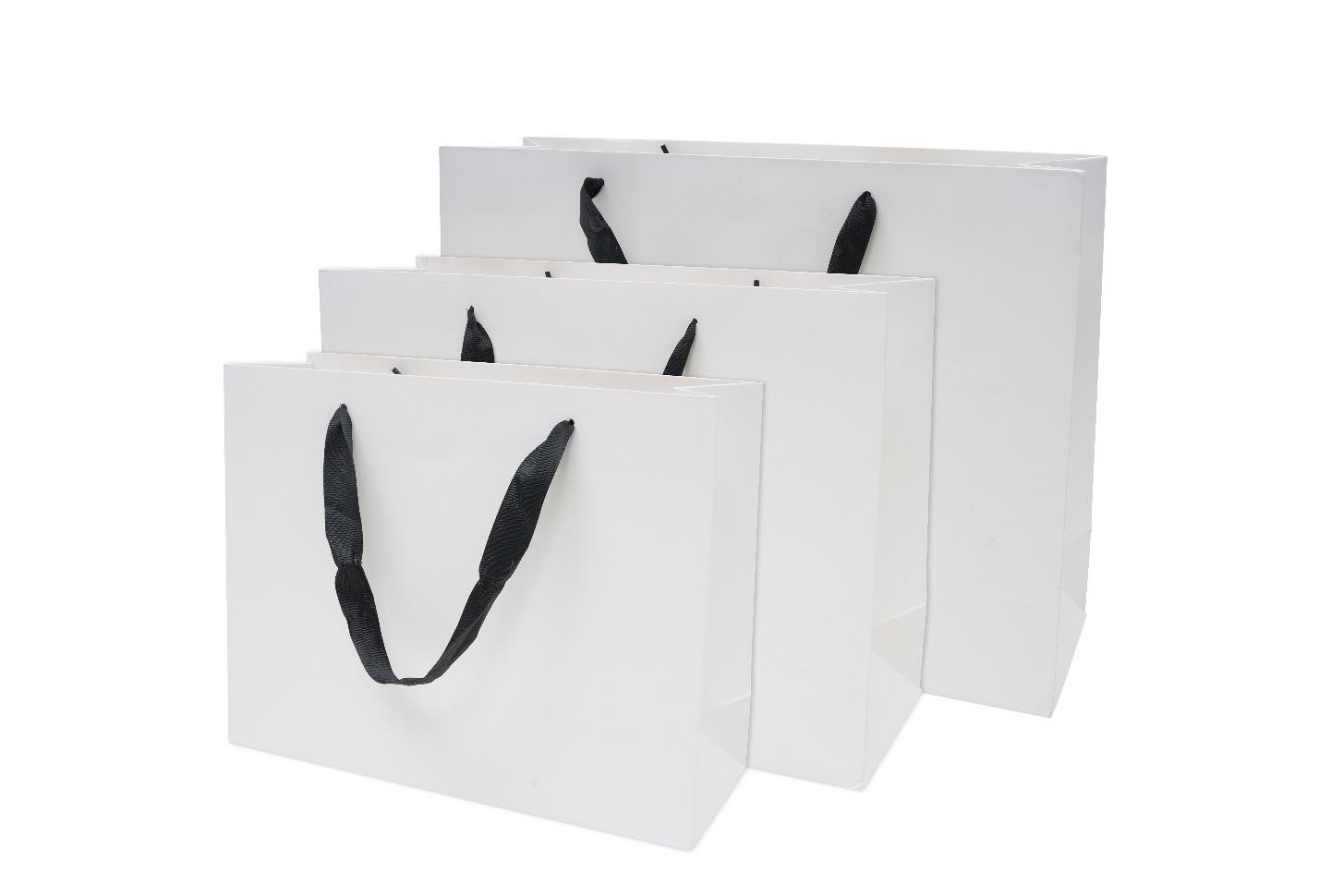 Sac en papier Deluxe Dimensions: 28x22x10cm /35x13x26cm/43x14x32cm