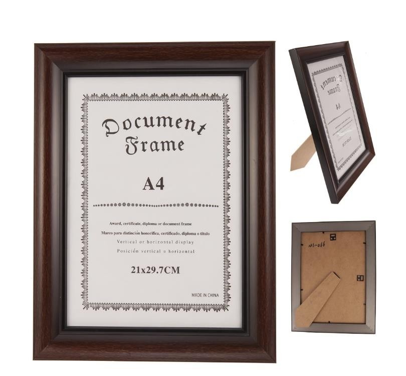 Cadre diplôme A4 en bois