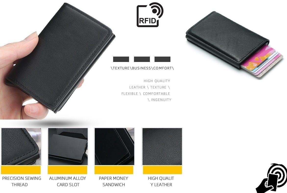 Porte carte visite RFID