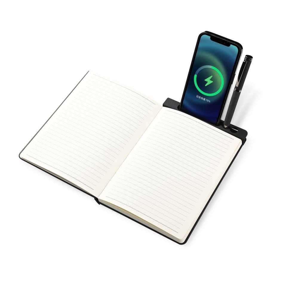 Coffret 2pcs bloc note A5 avec support téléphone  et stylo integré