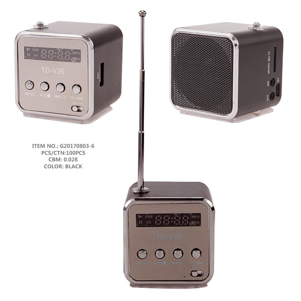 HAUT PARLEUR AVEC CÂBLE- LECTEUR SD- RADIO