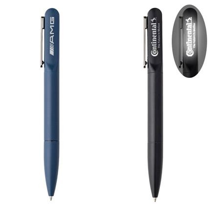 Stylo metal twist avec logo lumineux