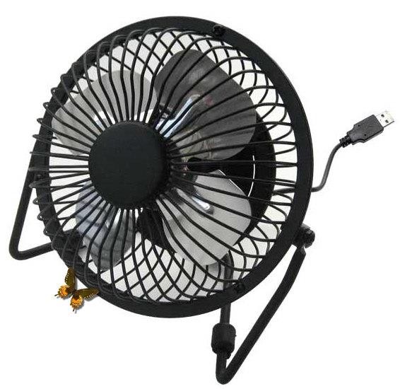 VENTILAUTER USB POUR BUREAU NOIR/BLANC