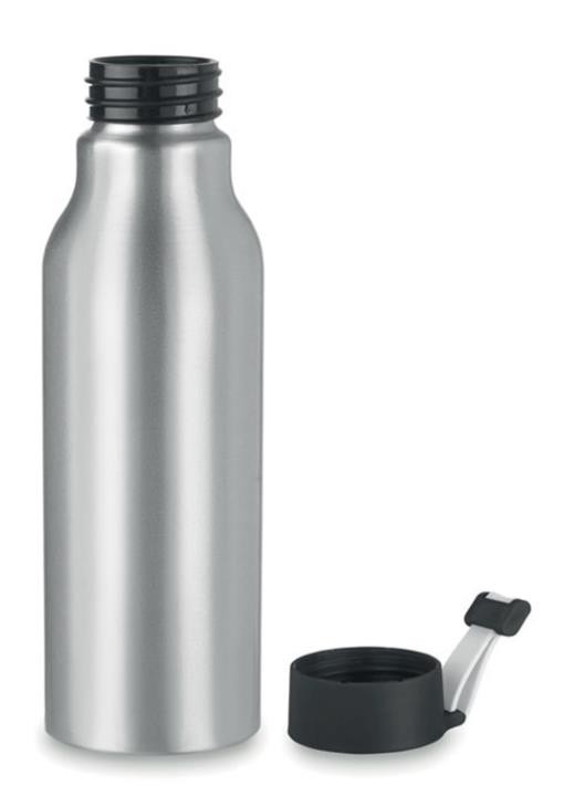 Thermos inox gris 500ml avec couvercle noir