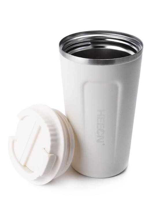 MUG ISOTHERME DOUBLE PAROI 500ML   NOIR/ BLANC