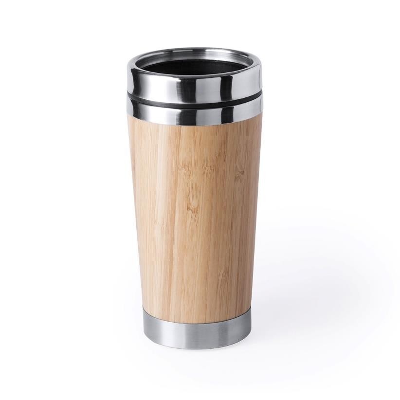 Mug inox en bamboo 450ml