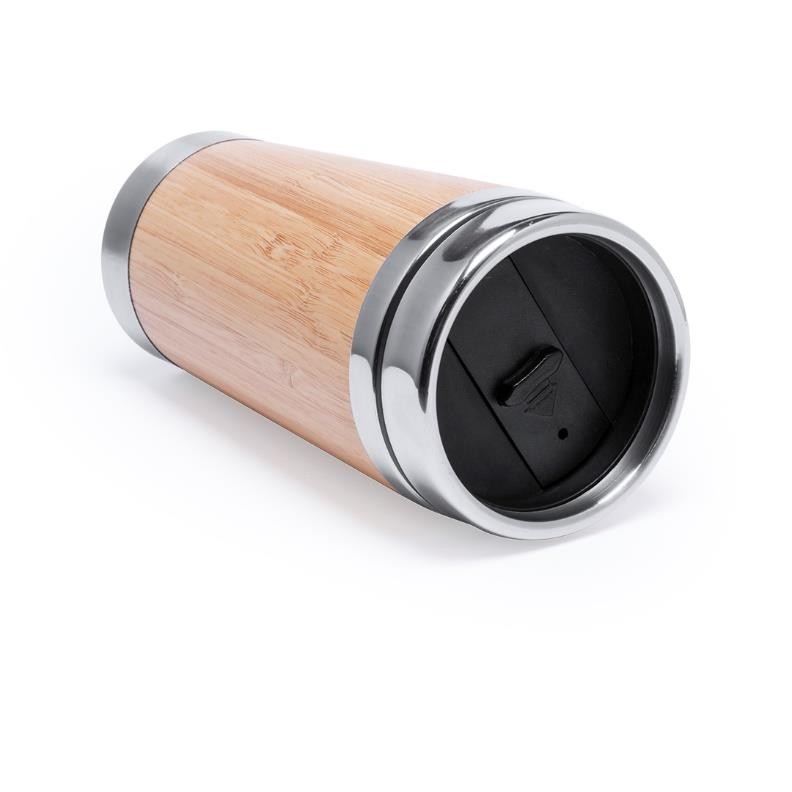 Mug inox en bamboo 450ml
