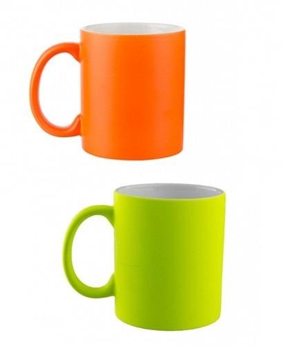 MUG CÉRAMIQUE FLUO SUBLIMATION/GRAVABLE