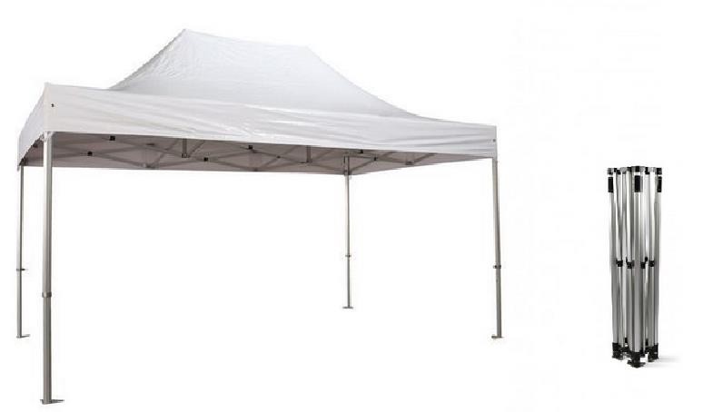 DALOT STRUCTURE ALUMINIUM AVEC BÂCHE BLANC D-T3X3M
