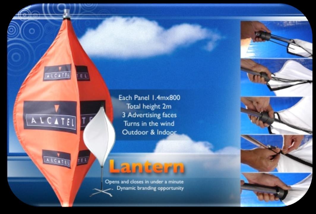 LANTERN BANNER LUMINEUSE Dimensions: 140X80CM