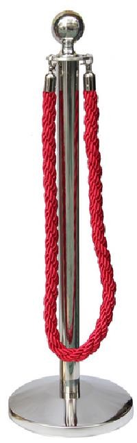 POTELET ROYAL LAITONNÉ DÉMONTABLE FOURNI AVEC UN CORDON TORSADÉ (SILVER) Dimensions: 150 CM