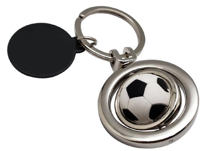 Porte clé métallique ballon de Foot