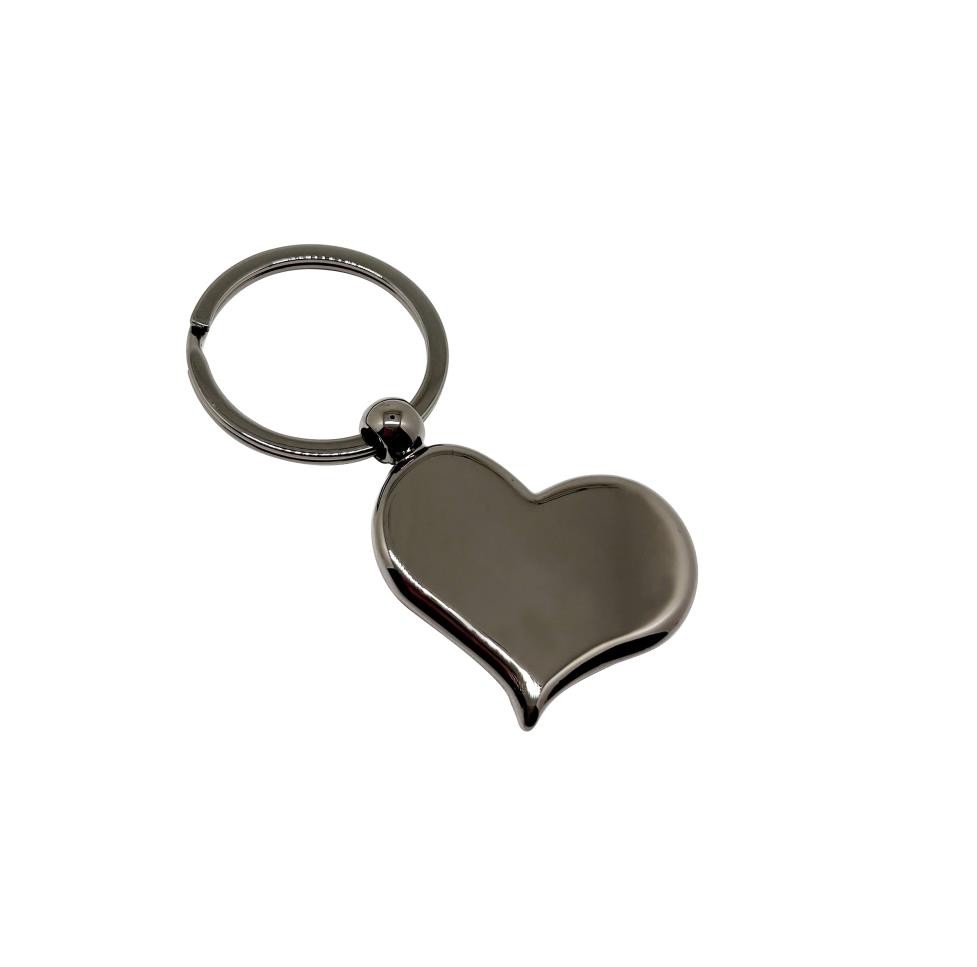 Porte clé metal coeur