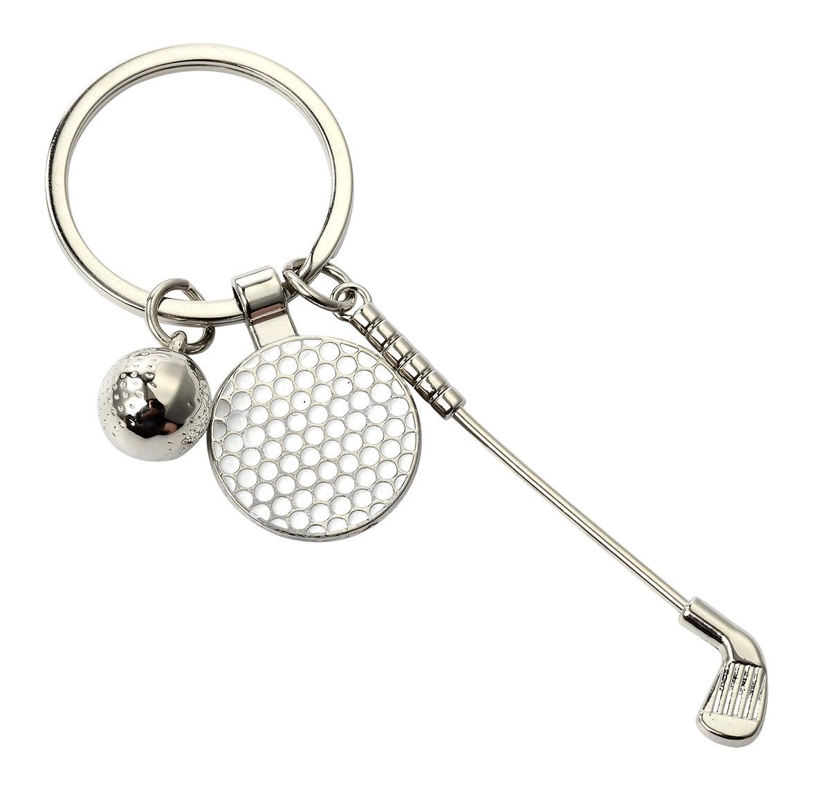 Porte clé métallique golf