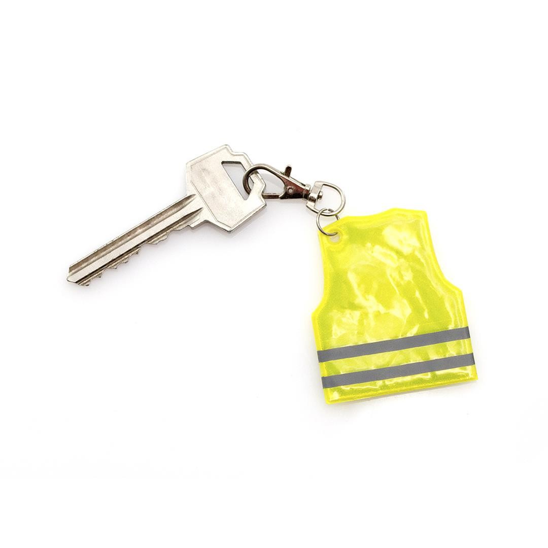 PORTE CLÉ GILET JAUNE FLUO