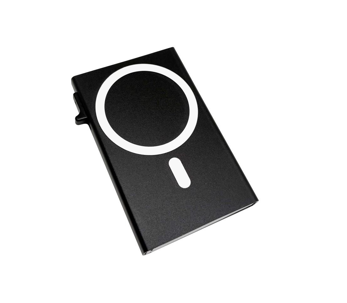 Porte carte visite RFID noir Magsafe