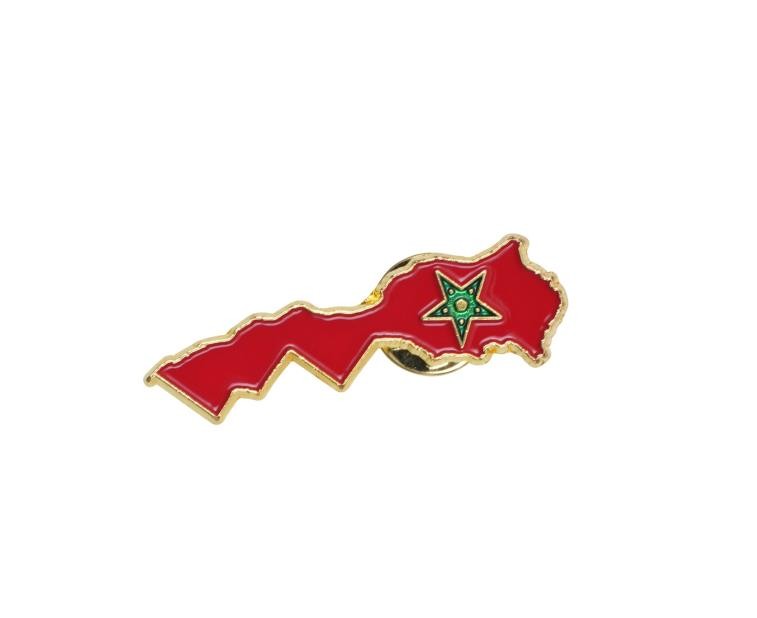 Pins carte du Maroc 3.9x1.2x0.15cm