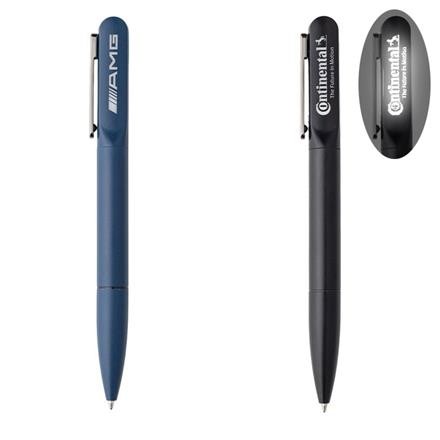 Stylo metal twist avec logo lumineux