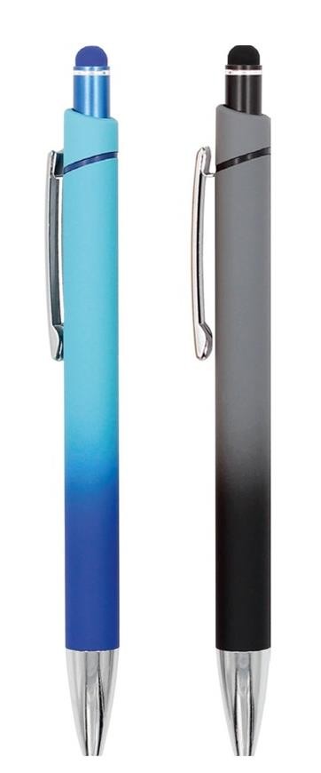 Stylo métal mat dégradé tactile