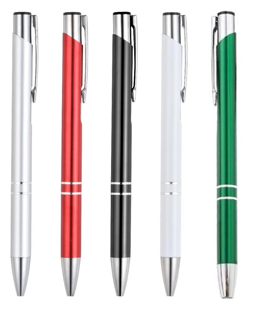 Stylo métal double bagues