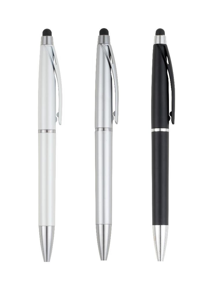 Stylo en plastique avec clip métallique
