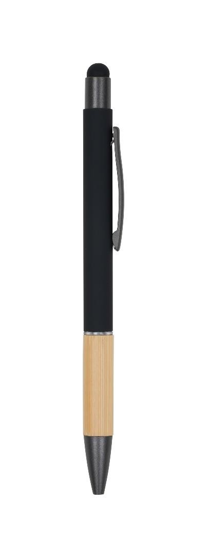 Stylo métal soft touch bambou