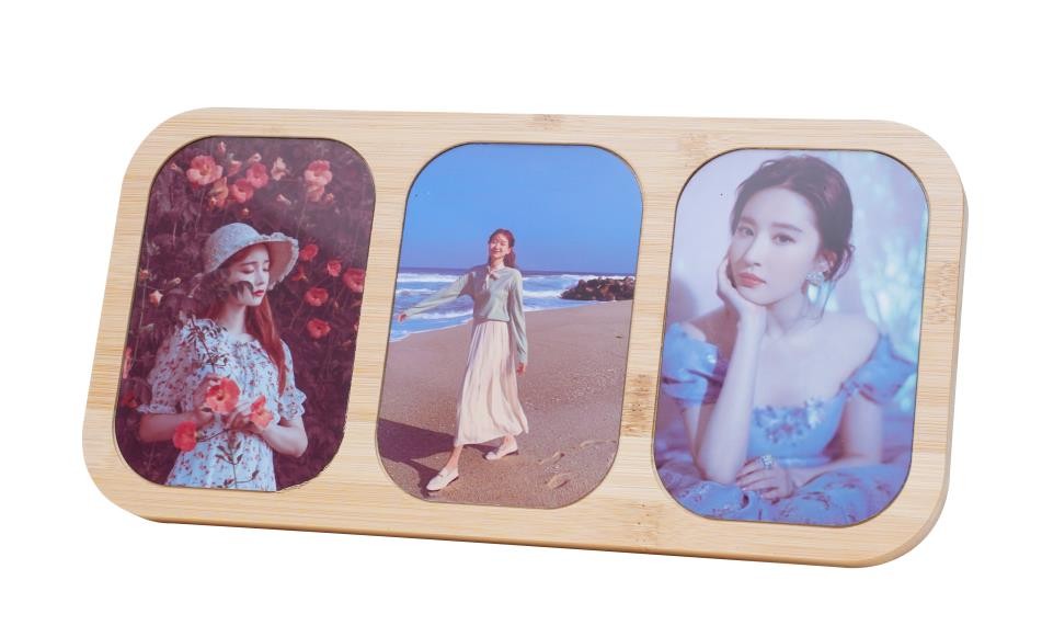 Cadre MDF sublimation 27x13.5x1cm 3 photos