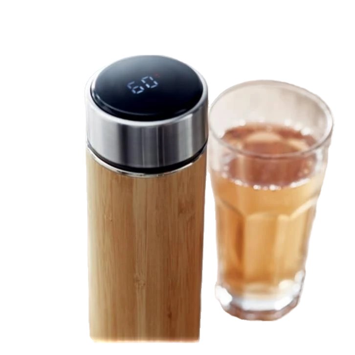 THERMOS THERMOMETRE BAMBOO 450 ML