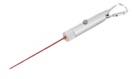 Porte clés torche lumineux avec pointeur laser avec mousqueton