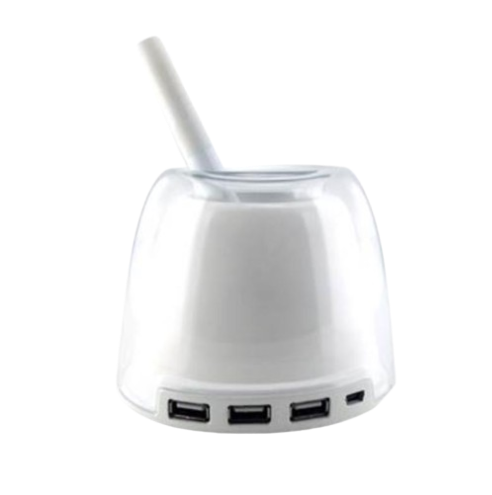POT A STYLO LUMINEUX AVEC HUB 3 SORTIES