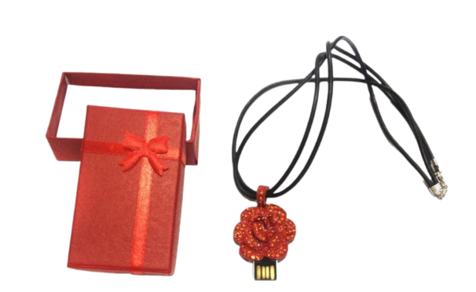 USB COLLIER FLEUR 8GO + EMBALLAGE CARTON