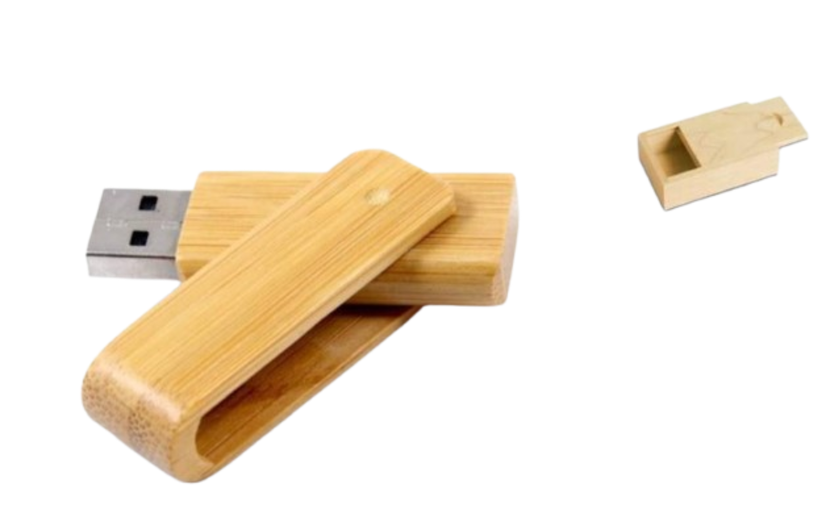 USB TWIST BOIS 16GO + BOITIER EN BOIS
