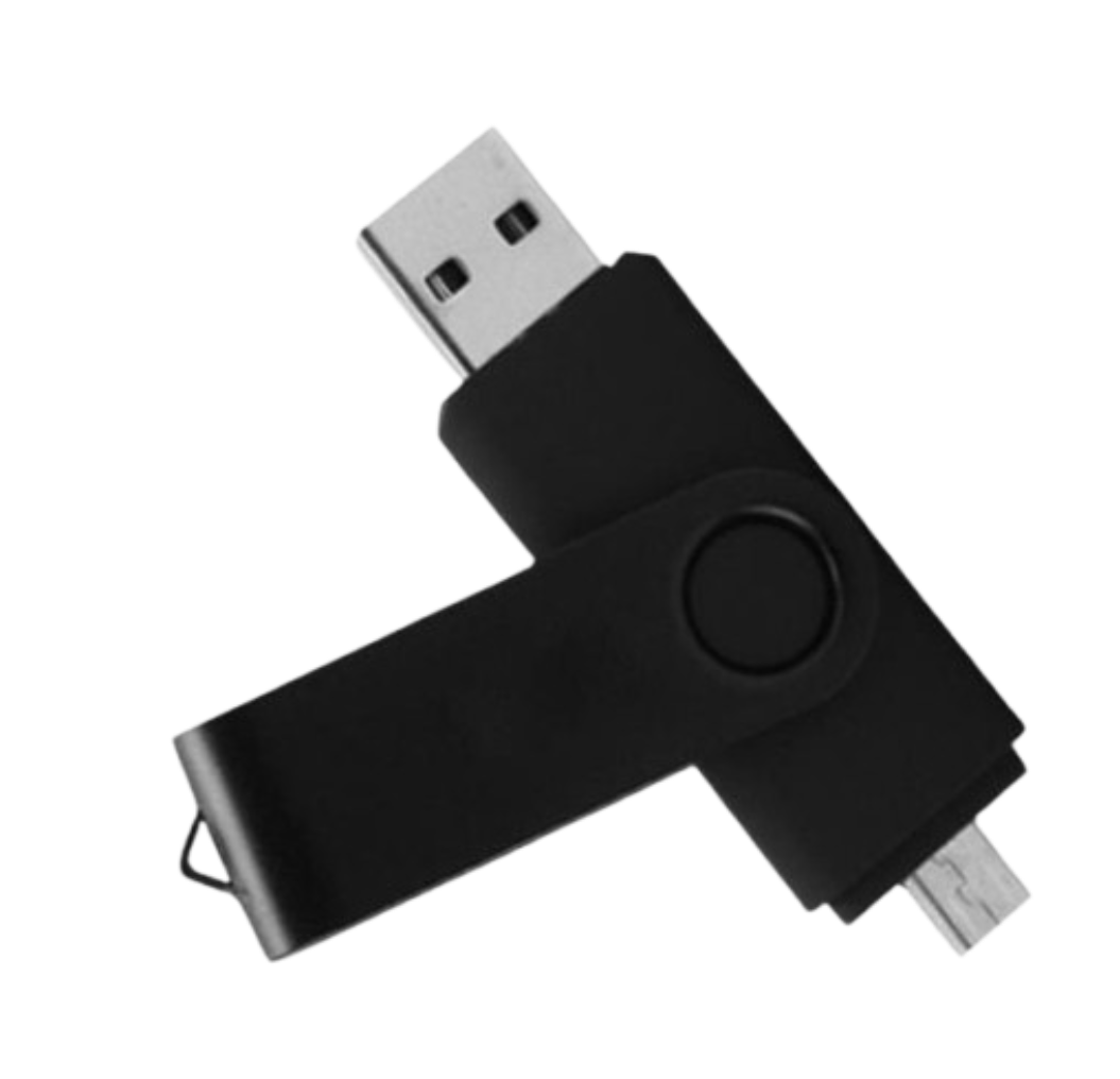 USB TWIST DOUBLE TETE SAMSUNG 8GO +EMBALLAGE CARTON