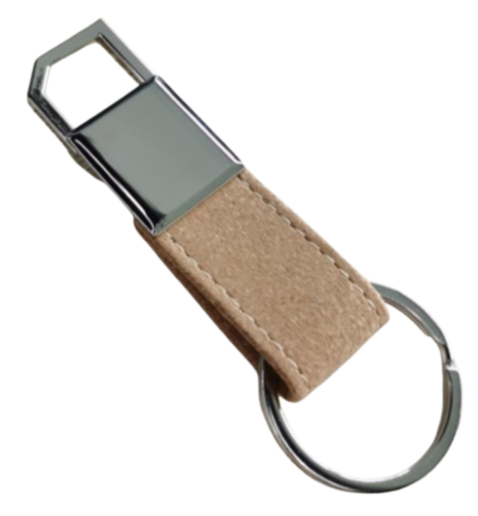 PORTE CLÉ EN LIÈGE  AVEC MOUSQUETON