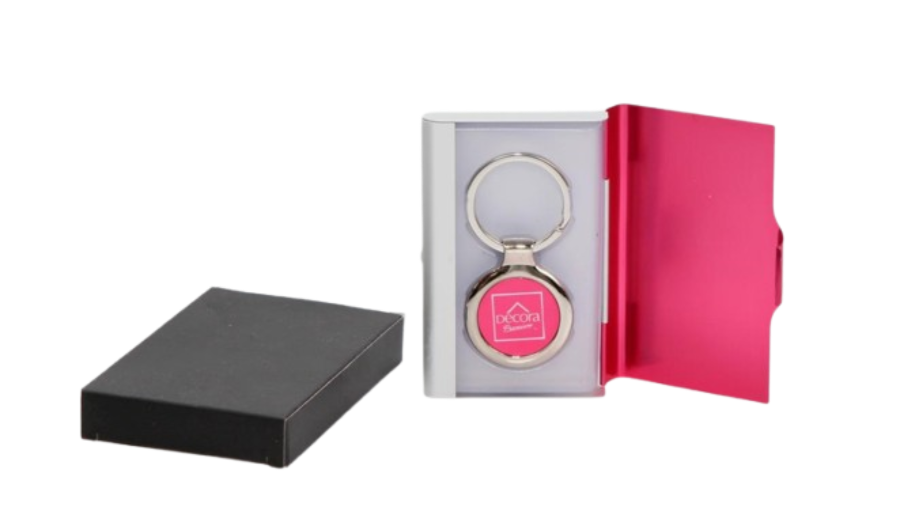 Porte carte visite avec porte clé