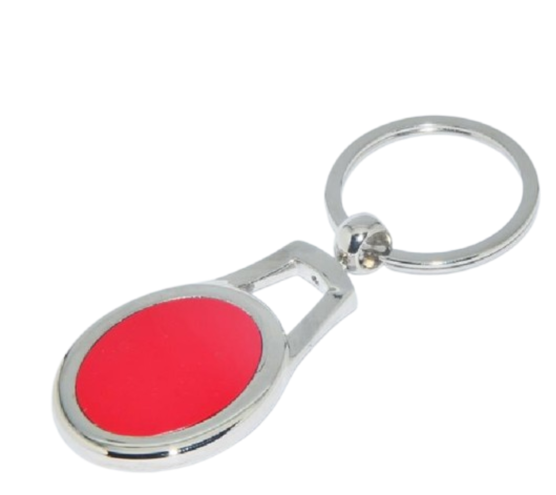 porte-clés métallique élégant avec un design moderne