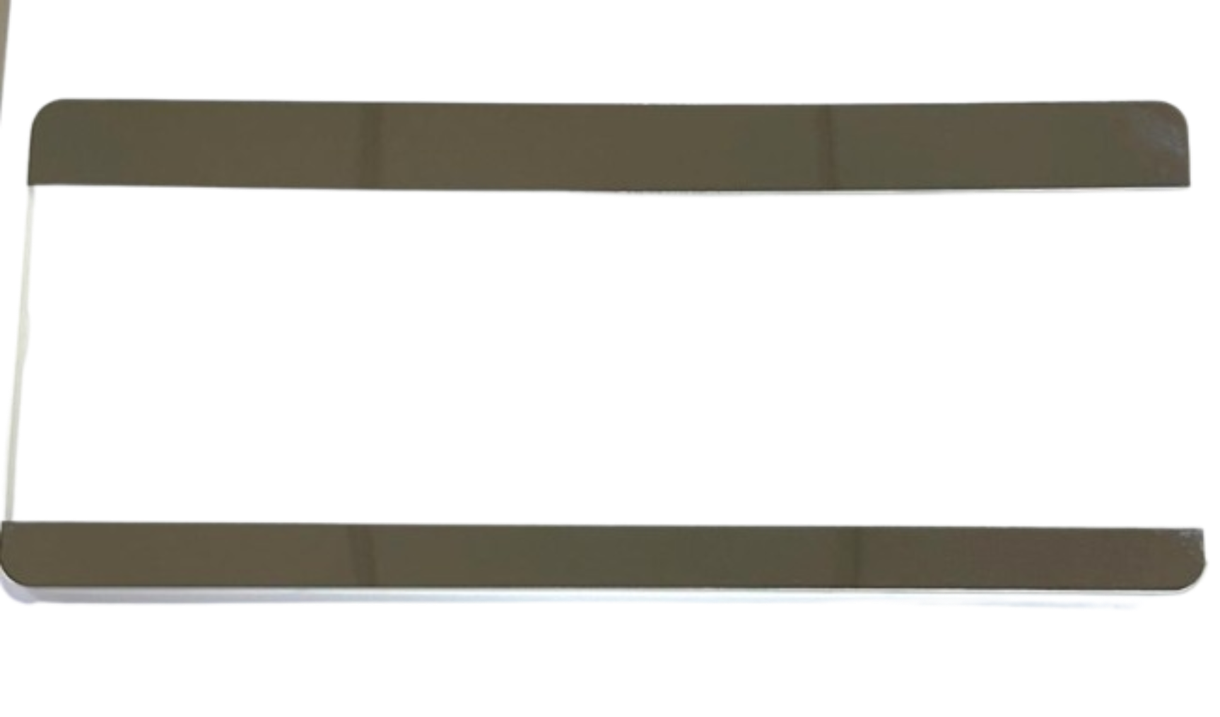 PORTE NOM BUREAU PLASTIQUE CHROMÉ 120X80MM