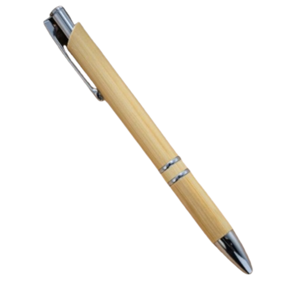 Stylo métal bois double bag