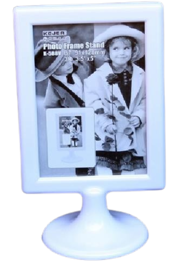 PORTE AFFICHE BLANC DOUBLE FACE Dimensions:  B7 / A6 / B6 / A4